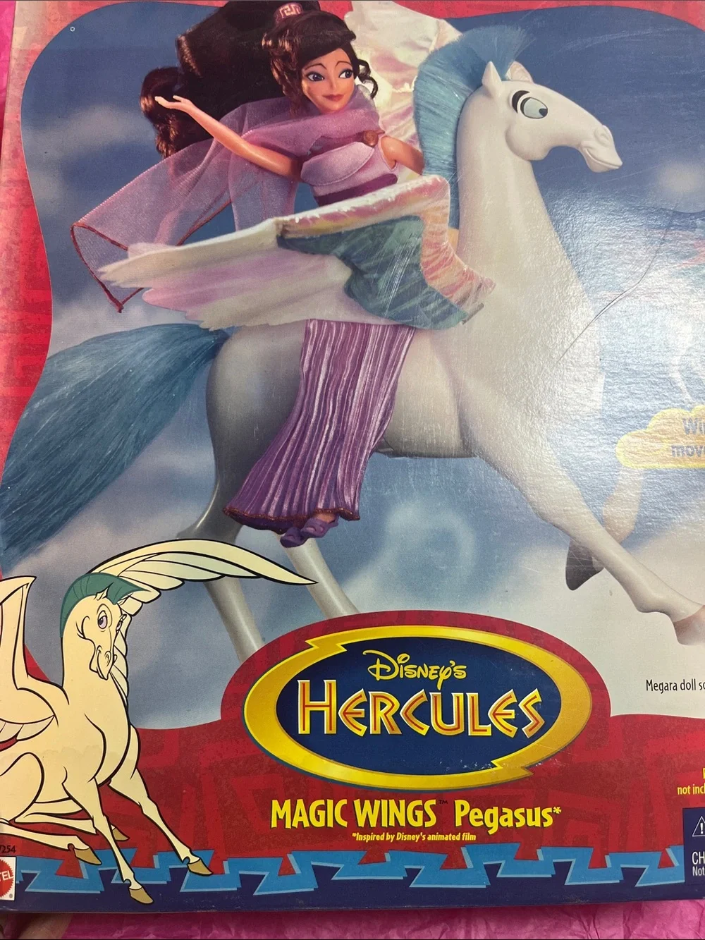 1997 Mattel Disney's Hercules Magic Wings Pegasus (Model 17254) NRFB